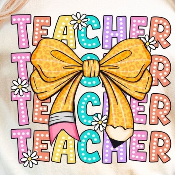 First Day of School T-shirt,  Bright Doodle Dots Design Tee - Picture 2 of 4